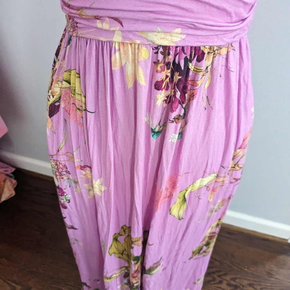 Soma Floral Lavender Maxi Dress M - Picture 6 of 9